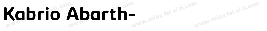 Kabrio Abarth字体转换